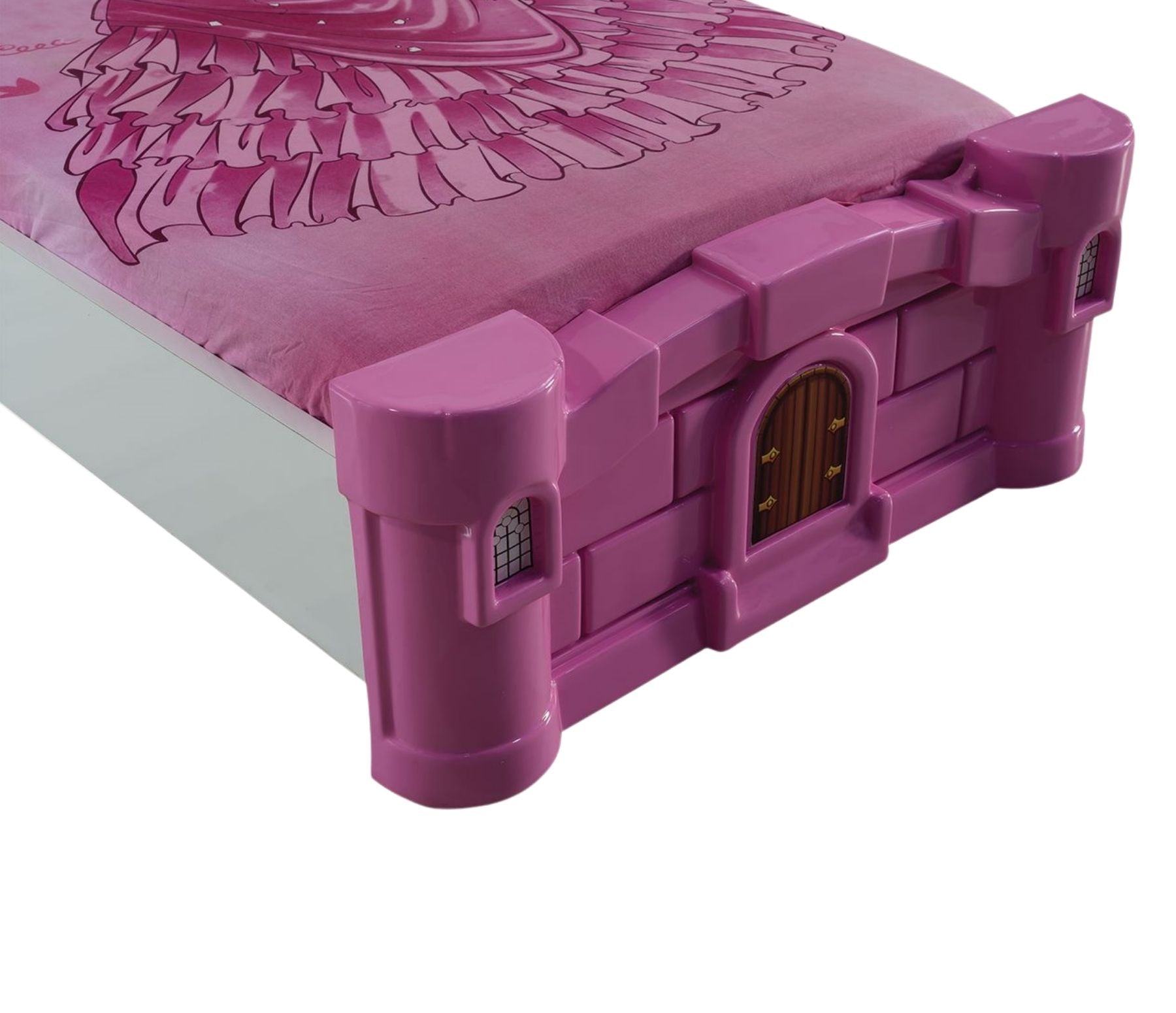 Single Pink Princess Bed Front